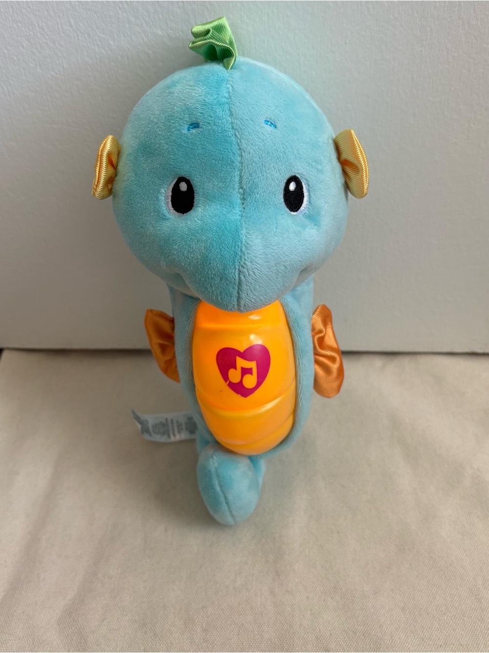 Fisher-Price Soothe & Glow Plush Seahorse Musical Light Up Baby Toy Blue WORKS